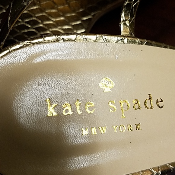 Kate Spade gold sandals - Picture 3 of 3